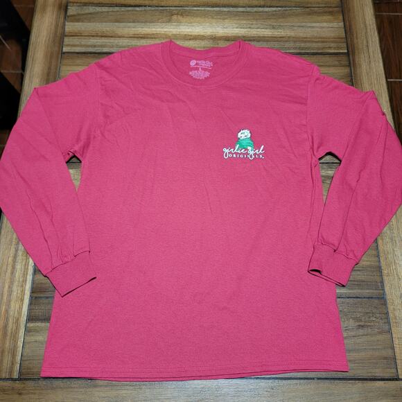 Girlie Girl Originals LS Maroon Tee "Heifer It's Cold Outside" - Size Large - Picture 3 of 6